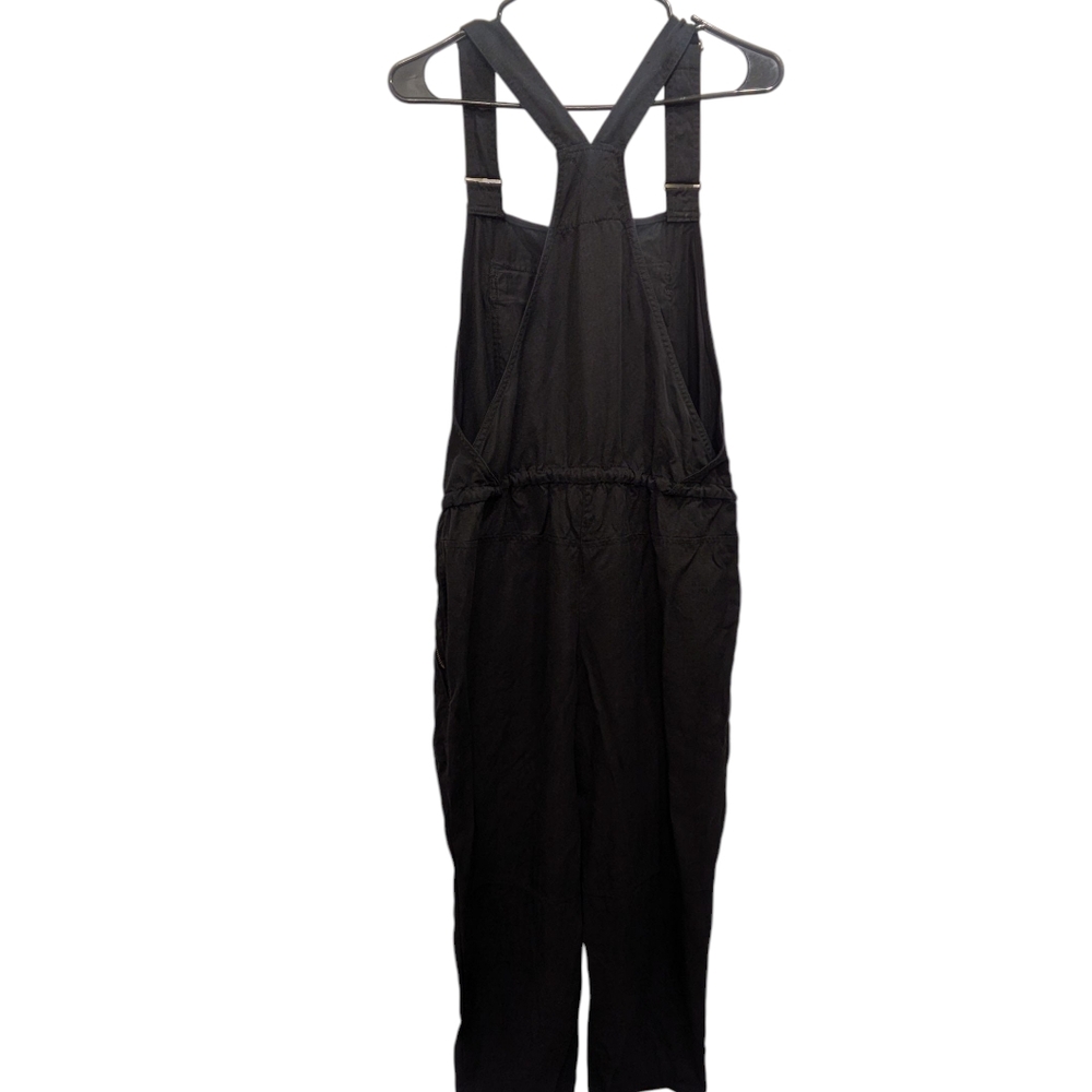 Wilfred Free Aritzia Valletta Black Crop Overalls Size S Small Boho Jumpsuit - Picture 4 of 6